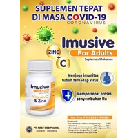Imusive for Adults suplemen dan vitamin botol isi 60 tablet